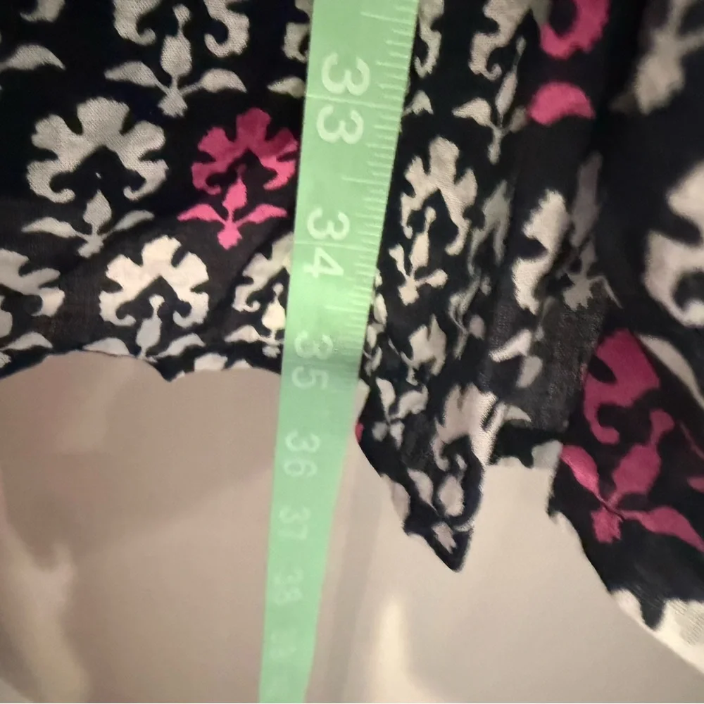 Roller Rabbit Periyar-Dora Pippa Pink Black Block Print Cotton Sundress Large - Picture 13 of 14